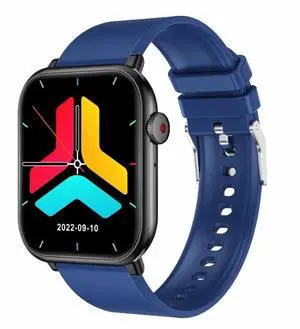 QX9 1.96 inch BT5.2 Smart Sport Watch, Support Bluetooth Call / Sleep / Blood Oxygen / Heart Rate / Blood Pressure Health Monitor (Blue) Black