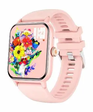 QS13 1.83 inch BT5.2 Smart Sport Watch, Support Bluetooth Call / Sleep / Blood Sugar / Blood Oxygen / Heart Rate / Blood Pressure Health Monitor (Pink)