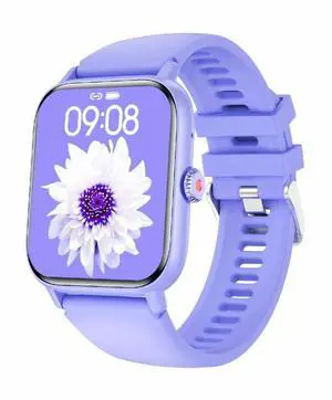 QS13 1.83 inch BT5.2 Smart Sport Watch, Support Bluetooth Call / Sleep / Blood Sugar / Blood Oxygen / Heart Rate / Blood Pressure Health Monitor (Purple)
