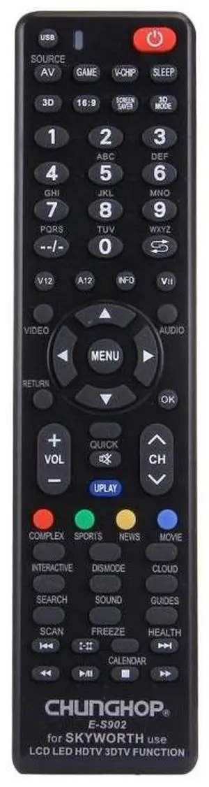 CHUNGHOP E-S902 Universal Remote Controller for SKYWORTH LED TV / LCD TV / HDTV / 3DTV