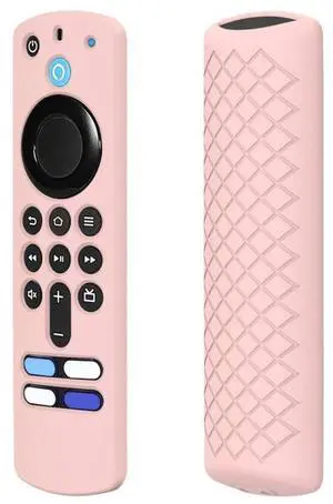 2 PCS Silicone Shell For Alexa Voice Remote 3rd Gen&TV Stick 3rd Gen (Pink)
