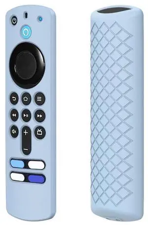 2 PCS Silicone Shell For Alexa Voice Remote 3rd Gen&TV Stick 3rd Gen (Blue) Black