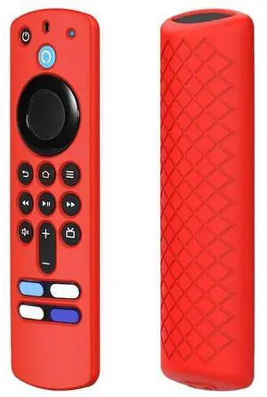 2 PCS Silicone Shell For Alexa Voice Remote 3rd Gen&TV Stick 3rd Gen (Red)