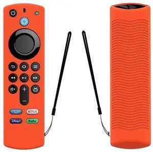 2 PCS Y27 For Alexa Voice Remote 3rd Gen Silicone Non-slip Protective Cover (Orange)