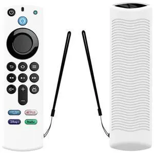 2 PCS Y27 For Alexa Voice Remote 3rd Gen Silicone Non-slip Protective Cover (Luminous White)