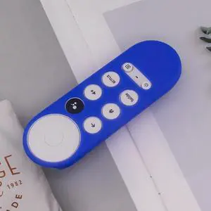 For Google Chromecast 2020 Y16 Remote Control Anti-fall Silicone Protective Case Y16 (Blue) (Blue) Black