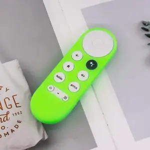 For Google Chromecast 2020 Y16 Remote Control Anti-fall Silicone Protective Case Y16 (Luminous Green) (Luminous Green)
