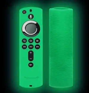 For Amazon Fire TV Stick 4K 2nd Remote Control Anti-Fall Silicone Protective Case (Luminous Green)