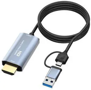 Z36 HDMI/M Male to USB-Type C/M Male HD Video Capture Card, Length: 2m Z36