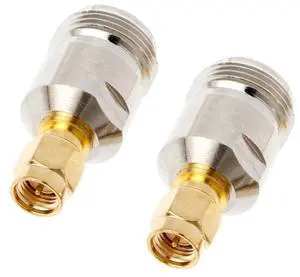 2 PCS SMA Male to N Female RF Coaxial Connector