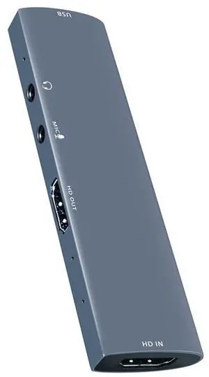Z46 HDMI + Mic + Audio + USB Video Capture Card with Loop