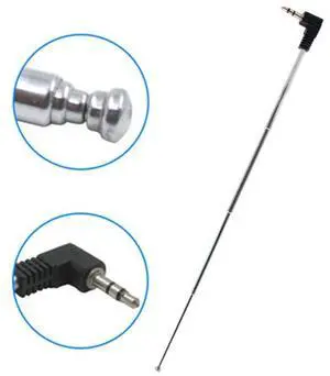 Retractable 3.5mm FM Radio Antenna for Mobile Phone, Max Length: 24.5cm
