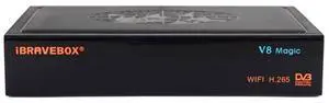iBRAVEBOX V8 MAGIC Digital Satellite Signal Finder Meter, Support H.265+DVB-S/S2 & IPTV, US Plug