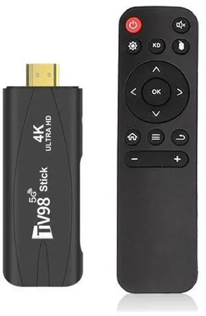 TV98 Rockchip 3228A Quad Core 4K HD Bluetooth Android TV Stick 4GB+32GB (EU Plug)