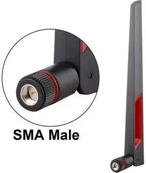 2.4G / 5G WiFi 12dBi SMA Male Antenna for Router Network