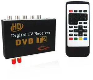 High Speed 90km/h H.264 / AVC MPEG4 Mobile Digital Car DVB-T2 TV Receiver, Suit for Europe / Singapore / Thailand / Africa ect. Market(Black)