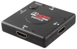 3 Ports 1080P HDMI Switch(Black)