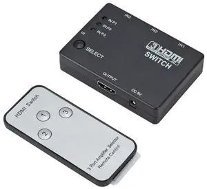 Full HD 1080P 3D HDMI 3x1 Switch with IR Remote Control Full HD 1080P 3D HDMI 3x1 Switch with IR Remote Control