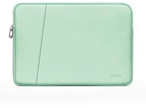Baona BN-Q004 PU Leather Laptop Bag, Colour: Double-layer Mint Green, Size: 13/13.3/14 inch Mint Green 13/13.3/14 inch