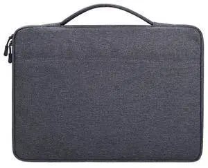 Oxford Cloth Waterproof Laptop Handbag for 14.1 inch Laptops, with Trunk Trolley Strap (Grey)