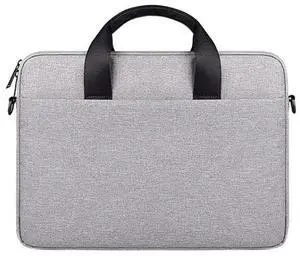 ST09 Portable Single-shoulder Laptop Bag, Size: 13.3 inches 13.3 inches (Grey)