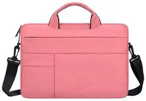 ND05SDJ Oxford Cloth + Nylon Laptop Portable Shoulder Bag, Size:13.3 inch 13.3 inch (Pink)