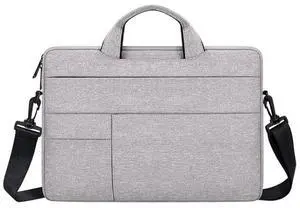 ND05SDJ Oxford Cloth + Nylon Laptop Portable Shoulder Bag, Size:13.3 inch 13.3 inch (Hemp Gray)