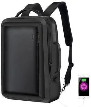 Bopai 751-006551 Large Capacity Business Casual Breathable Laptop Backpack with External USB Interface, Size: 30 x 12 x 44cm(Black)