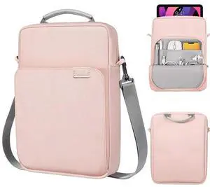 Vertical Laptop Bag Handheld Shoulder Crossbody Bag, Size: 13 Inch 13.3 Inch (Pink)