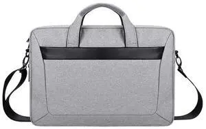 DJ06 Oxford Cloth Waterproof Wear-resistant Portable Expandable Laptop Bag for 13.3 inch Laptops, with Detachable Shoulder Strap (Grey)
