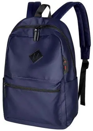 SJ03 13-15.6 inch Universal Large-capacity Laptop Backpack with USB Charging Port & Headphone Port (Navy Blue) Black