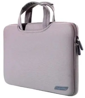 12 inch Portable Air Permeable Handheld Sleeve Bag for MacBook, and other Laptops, Size:32x21x2cm (Grey)