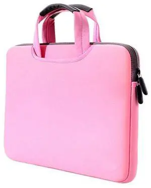 15.4 inch Portable Air Permeable Handheld Sleeve Bag for MacBook Air / Pro, and other Laptops, Size: 38x27.5x3.5cm (Pink)