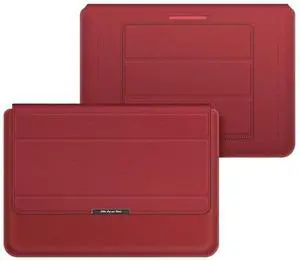 4 in 1 Universal Laptop Holder PU Waterproof Protection Wrist Laptop Bag, Size:15/16inch(Red) 15/16inch (Red)