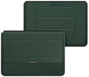 4 in 1 Universal Laptop Holder PU Waterproof Protection Wrist Laptop Bag, Size:15/16inch(Red) 15/16inch (Green)