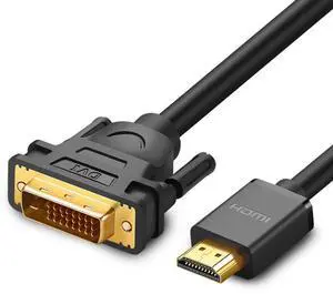 UGREEN DVI D(24+1) Male to HDMI Male HD 2K Two-way Interchanging Line,Length: 1m