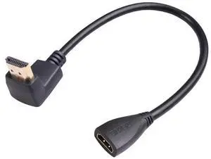 HD270-03 30cm HDMI Male Elbow to Female Adapter Cable, Type:270 Degrees 270 Degrees
