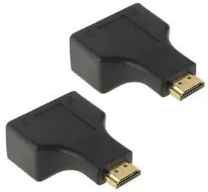 30m HDMI to Dual Port RJ45 Network Cable Extender Over by Cat 5e/6 3D HDTV Up 30m HDMI to Dual Port RJ45 Network Cable Extender Over by Cat 5e/6 3D HDTV Up