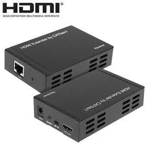 Full HD 1080P HDMI To Extender Transmitter + Receiver over One 100m CAT5E / CAT6 (TCP/IP)