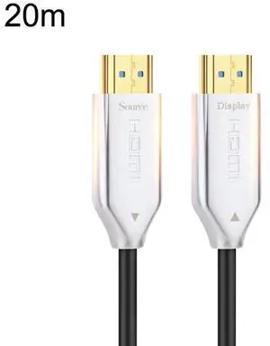 2.0 Version HDMI Fiber Optical Line 4K Ultra High Clear Line Monitor Connecting Cable, Length: 20m 20m (White) 2.0 Version HDMI Fiber Optical Line 4K Ultra High Clear Line Monitor Connecting Cable, Length: 20m 20m (White)