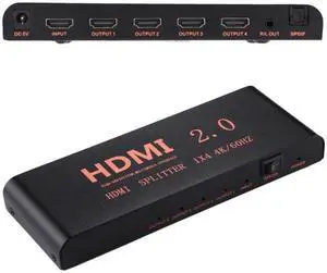 CY-042 1X4 HDMI 2.0 4K/60Hz Splitter, EU Plug CY-042 1X4 HDMI 2.0 4K/60Hz Splitter, EU Plug