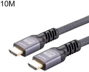HDMI 2.0 Male to HDMI 2.0 Male 4K Ultra-HD Braided Adapter Cable, Cable Length:10m 10m (Grey) HDMI 2.0 Male to HDMI 2.0 Male 4K Ultra-HD Braided Adapter Cable, Cable Length:10m 10m (Grey)