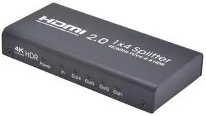 AYS-14V20 HDMI 2.0 1x4 4K Ultra HD Switch Splitter(Black) AYS-14V20 HDMI 2.0 1x4 4K Ultra HD Switch Splitter(Black)