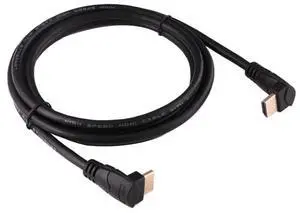 1.8m 4K*2K HDMI 2.0 Version High Speed 90 Degree Right Angle HDMI Male to 90 Degree Right Angle HDMI Male Cable with Ethernet