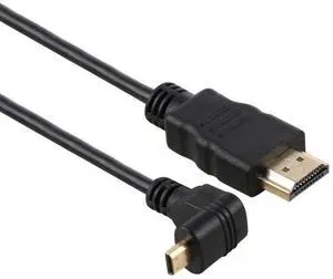 30cm 4K HDMI Male to Micro HDMI Reverse Angled Male Gold-plated Connector Adapter Cable