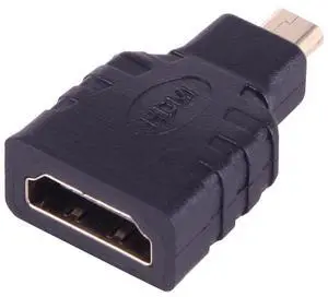 Micro HDMI Male to HDMI Female Adapter (Gold Plated)(Black) Micro HDMI Male to HDMI Female Adapter (Gold Plated)(Black)