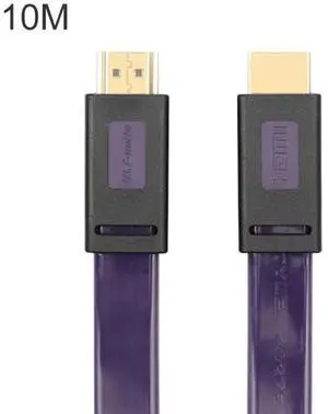 ULT-unite 4K Ultra HD Gold-plated HDMI to HDMI Flat Cable, Cable Length:10m 10m (Transparent Purple)