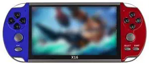 X16 6.5 inch Screen Classic Handheld Game Console with 8GB Memory X16 8GB 6.5 inch (Blue+Red)