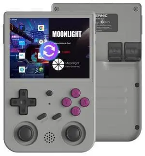 ANBERNIC RG353VS 3.5 Inch Wireless Game Box Linux Single OS Handheld Game Console 64G 15,000 Games 64G 15,000 Games (Gray)