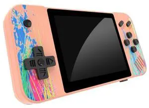 G3 Macaron 3.5 inch Screen Handheld Game Console Built-in 800 Games Single Player / Pink (Pink)